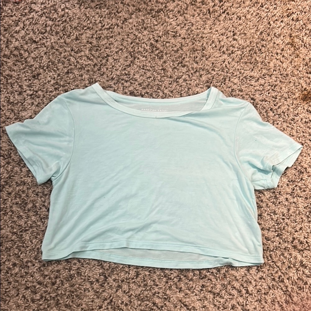 american eagle Light Blue Women's Crop Top